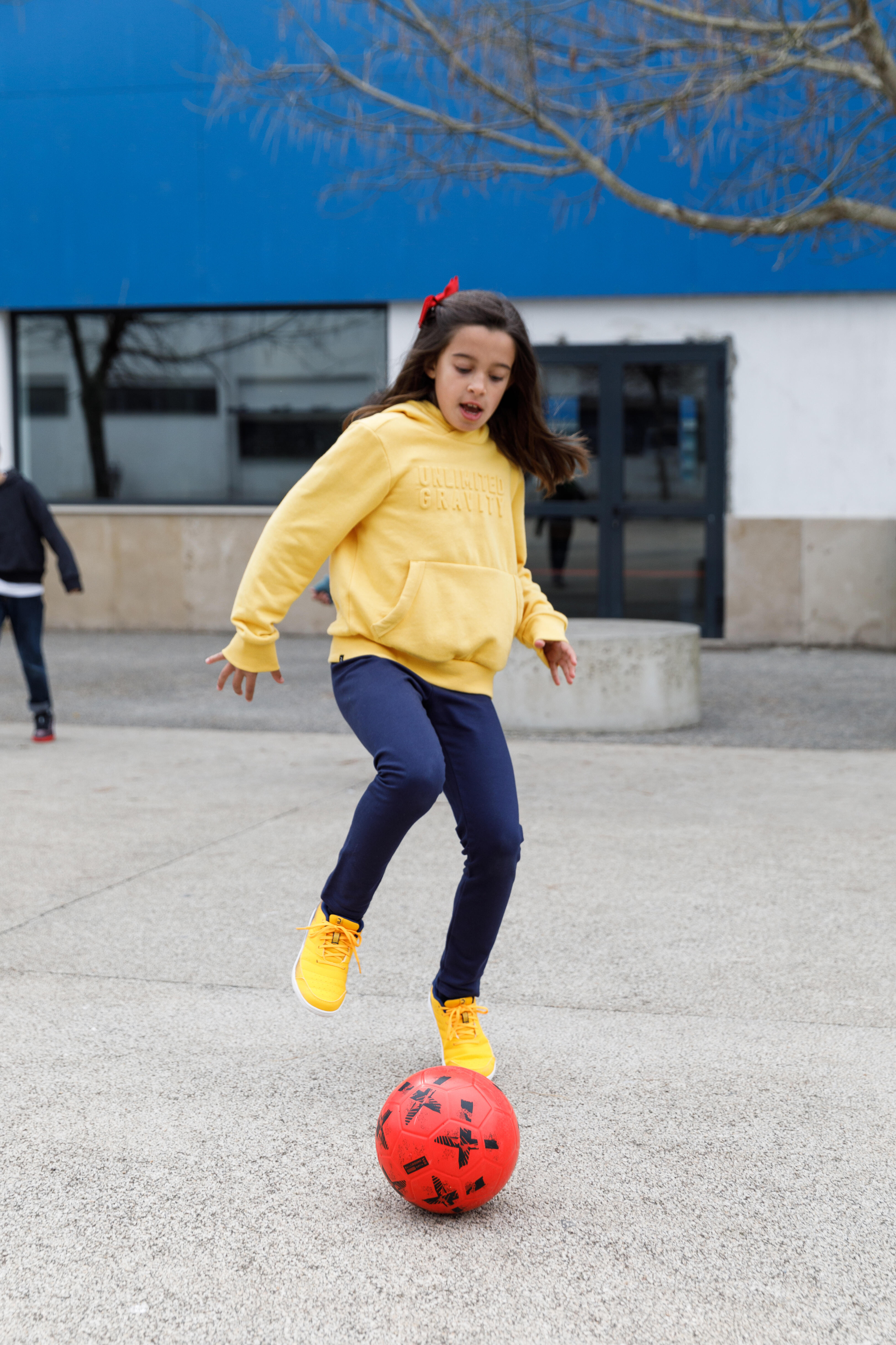 Futsal Shoes - Eskudo 500 KD Yellow/Blue - KIPSTA