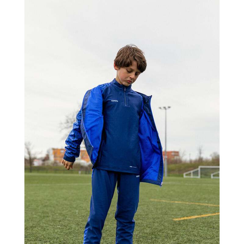 Kinder Fussball Regenjacke - Viralto Letters blau 