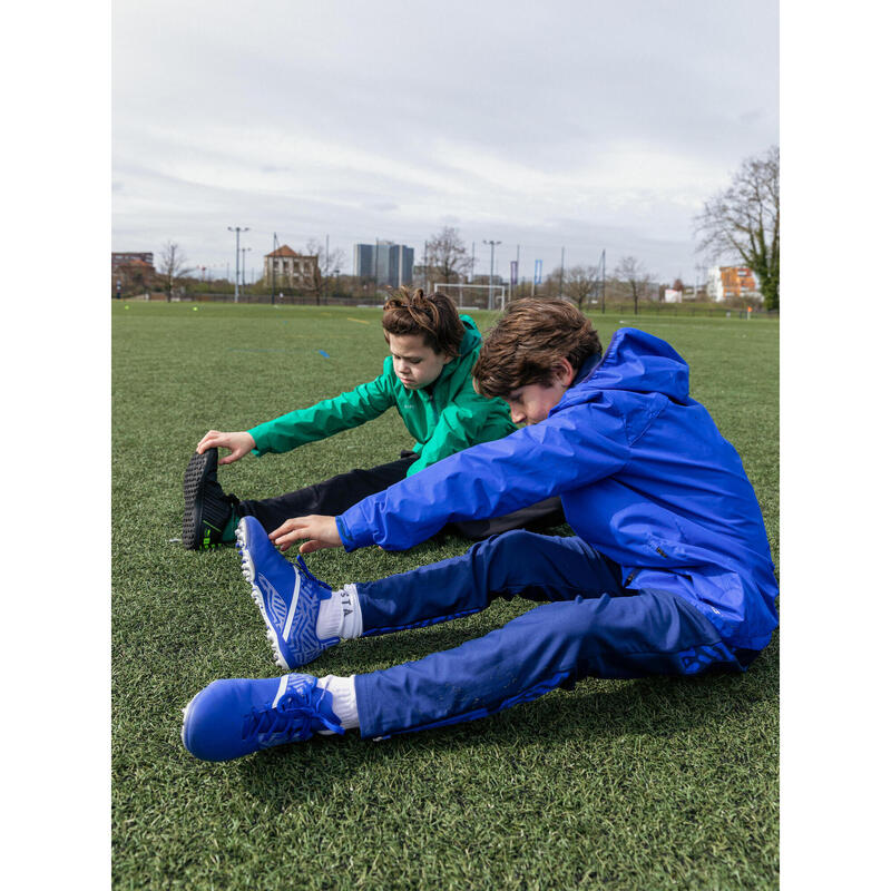 Giacca impermeabile calcio bambino VIRALTO CLUB blu