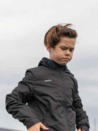 Rainproof Football Jacket Viralto Club - Black