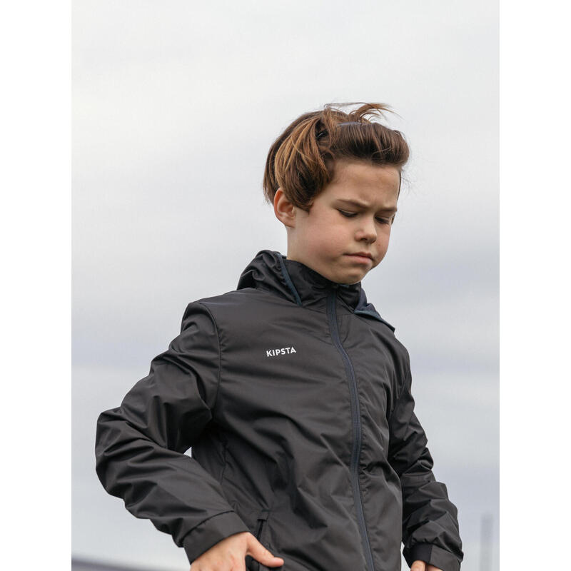 Rainproof Football Jacket Viralto Club - Black