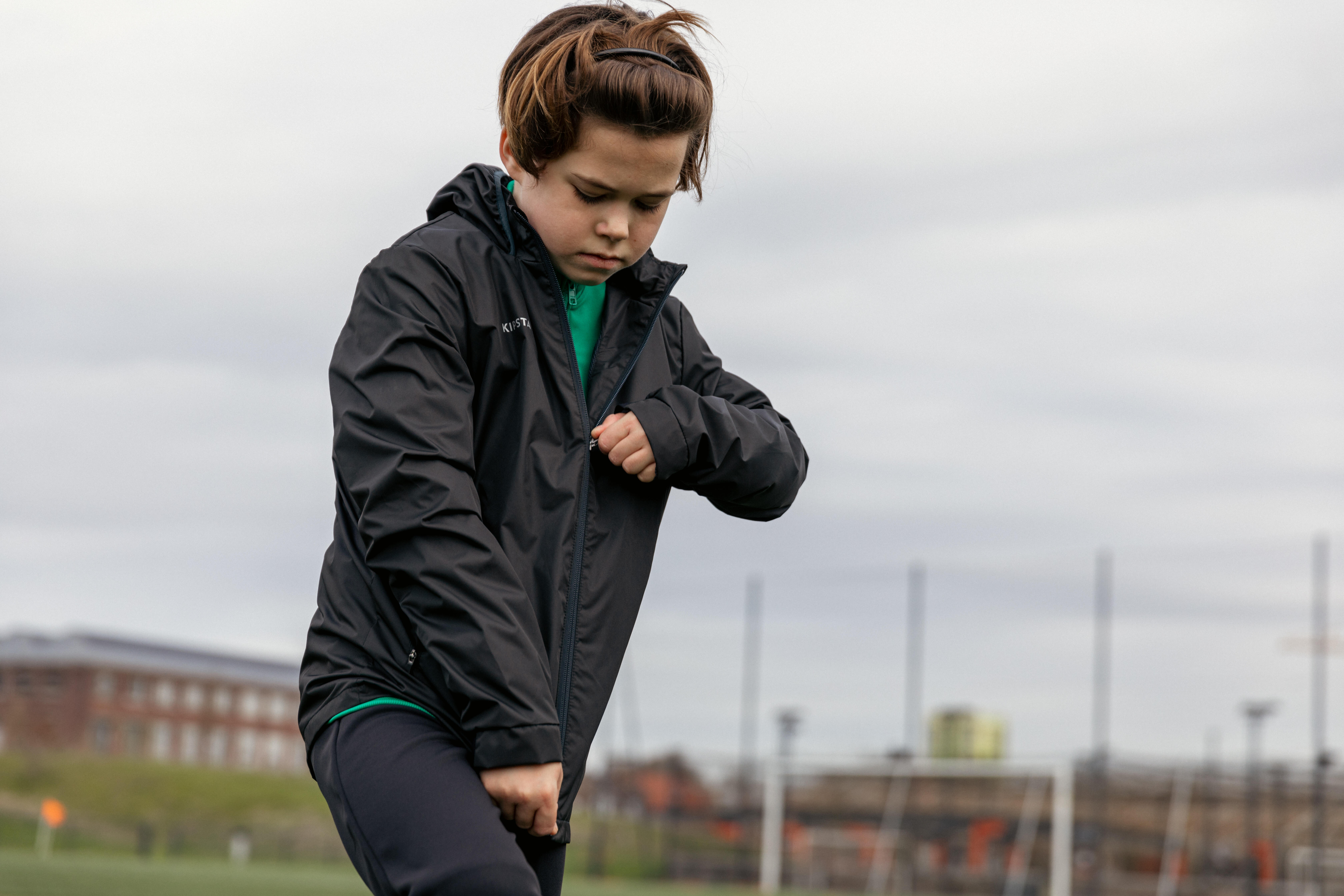 Kids' Rainproof Soccer Jacket - Viralto - KIPSTA