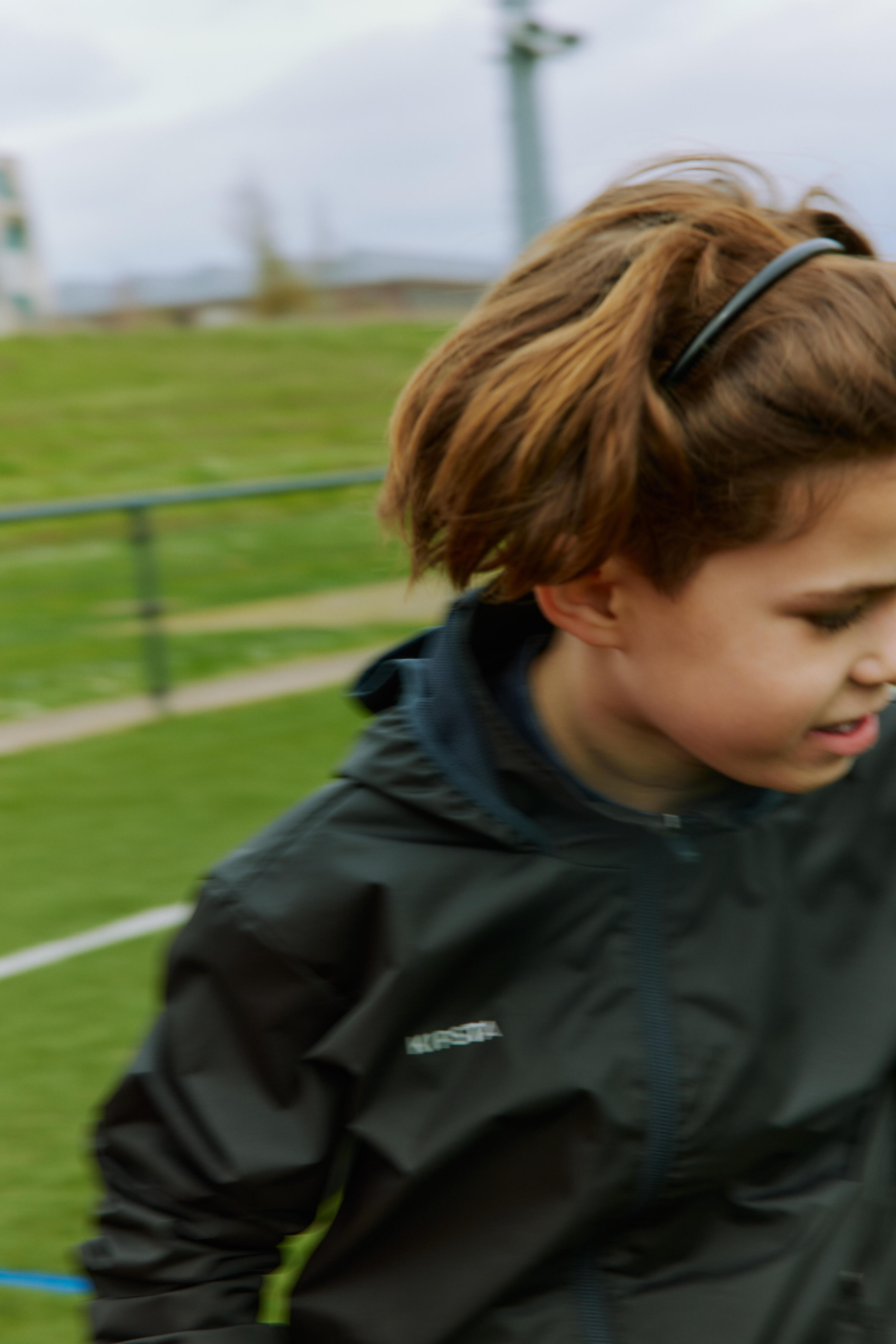 Coupe-pluie de football enfant, Viralto Club Junior noir 19/23