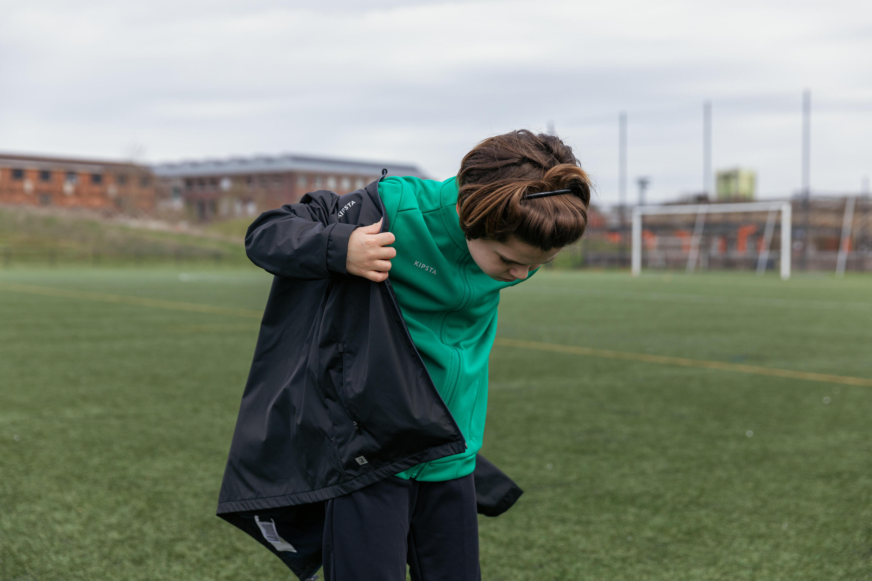 Coupe-pluie de football enfant, Viralto Club Junior noir 18/23