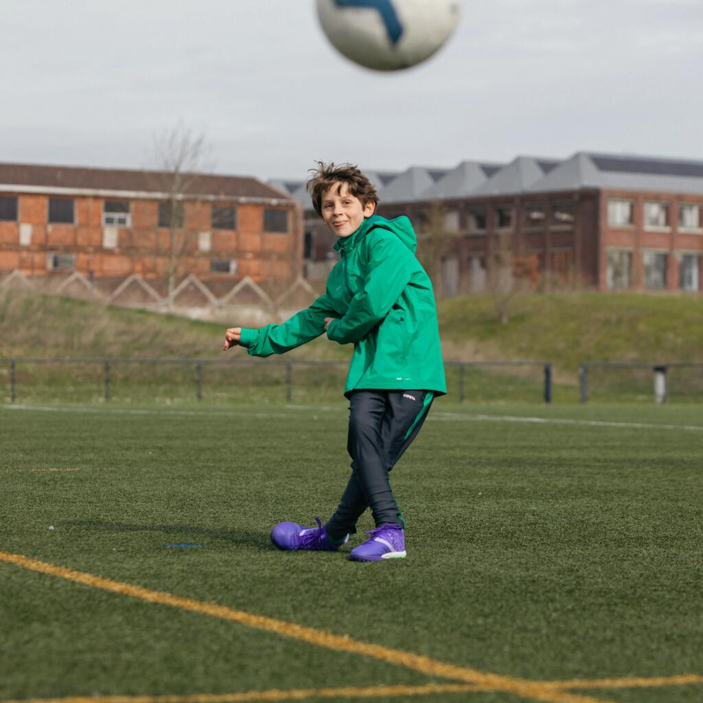Kids' Football Rainproof Jacket Viralto Club - Blue