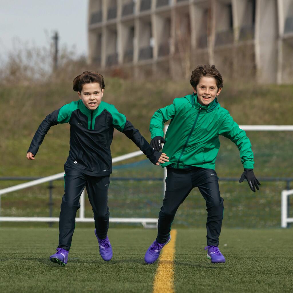 Kids' Football Rainproof Jacket Viralto Club - Blue