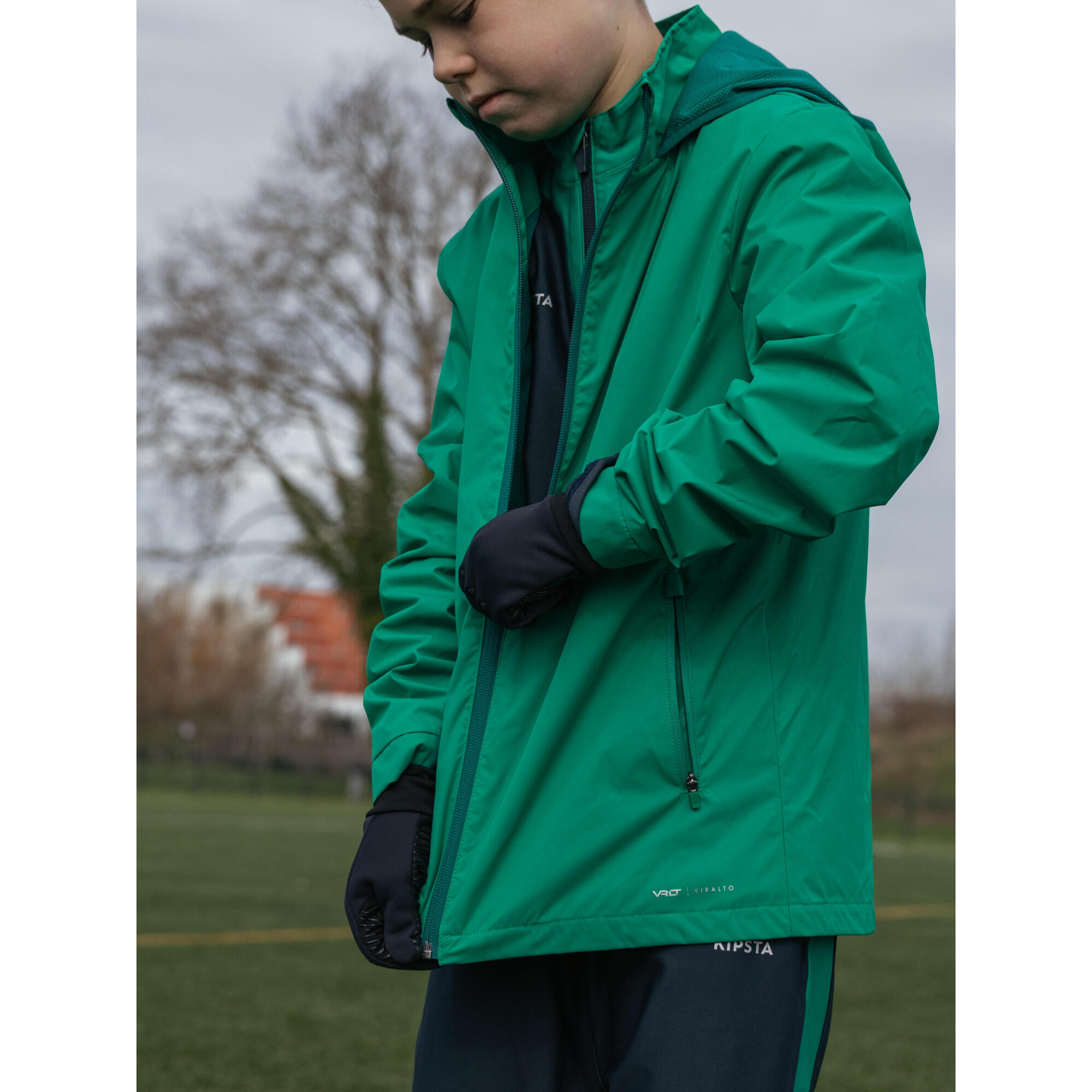 VIRALTO CLUB JR SOCCER RAINCOAT GREEN