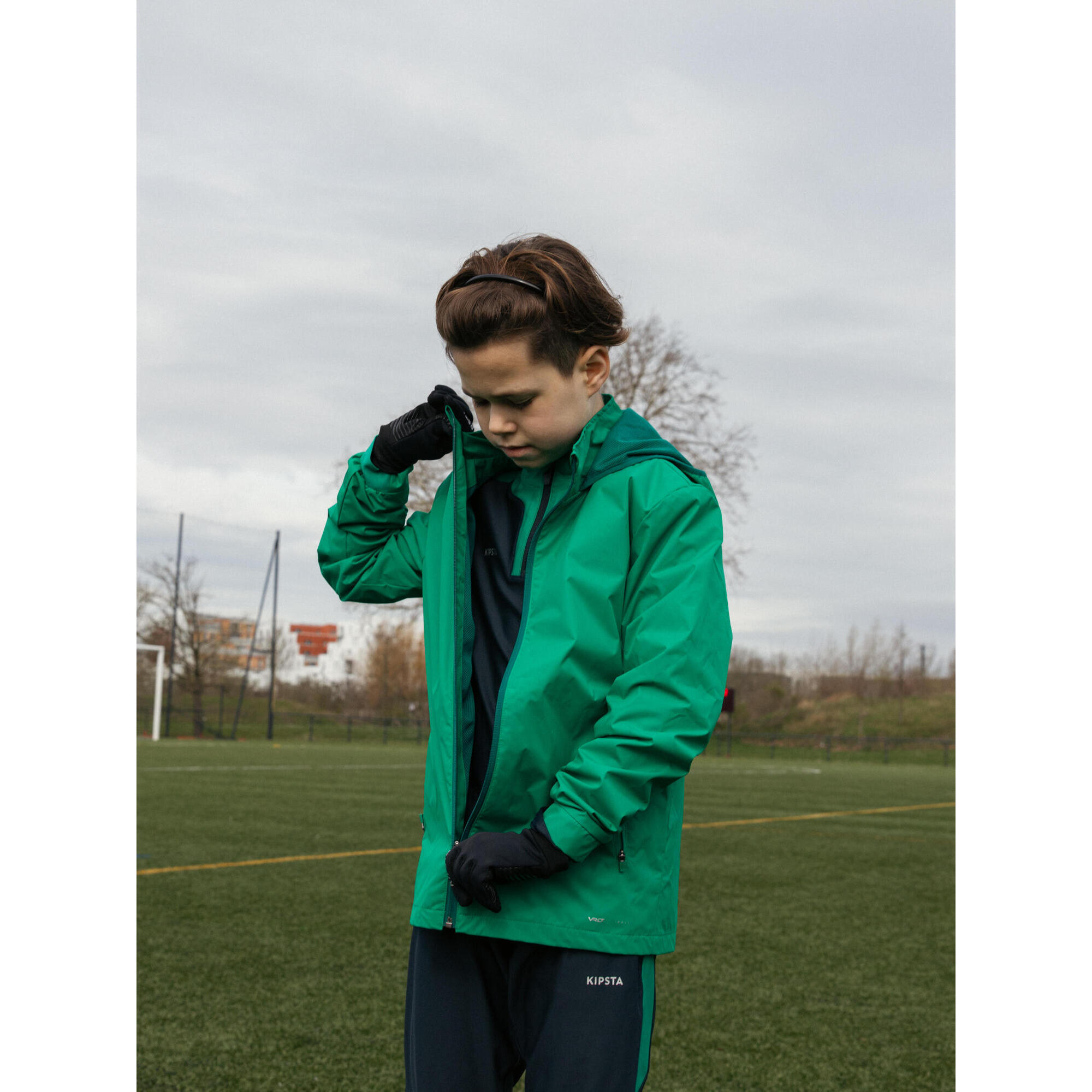 VIRALTO CLUB JR SOCCER RAINCOAT GREEN