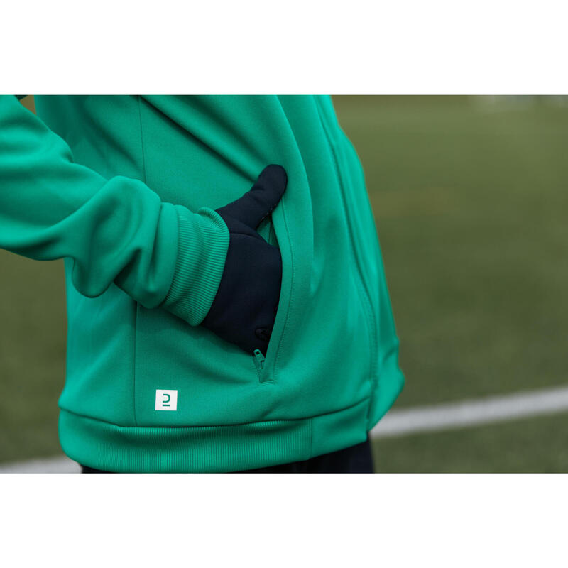 Jachetă Fotbal CLUB Essential Verde Copii 