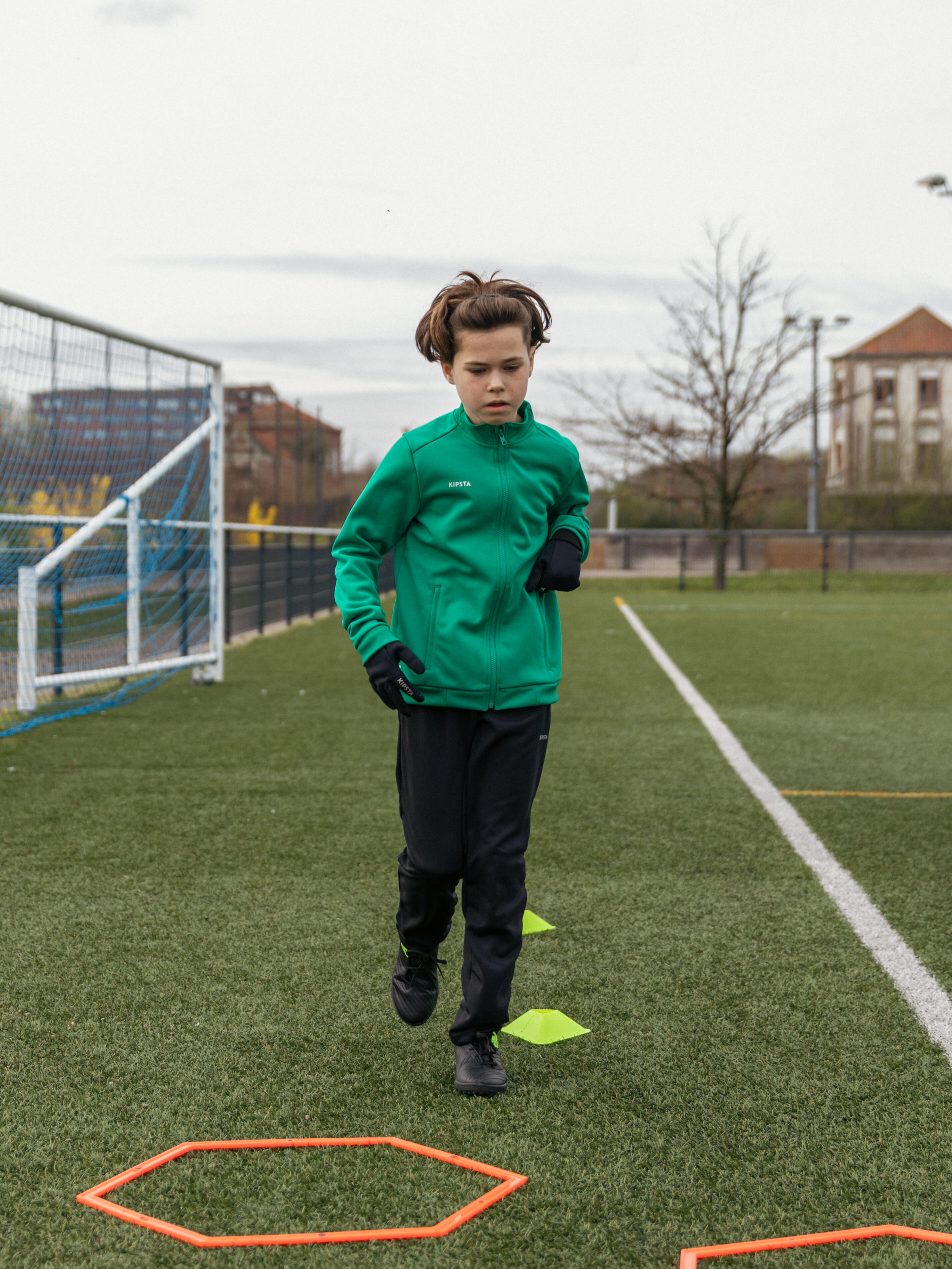Casaco de Futebol para Treino Criança ESSENTIAL Verde 11/11