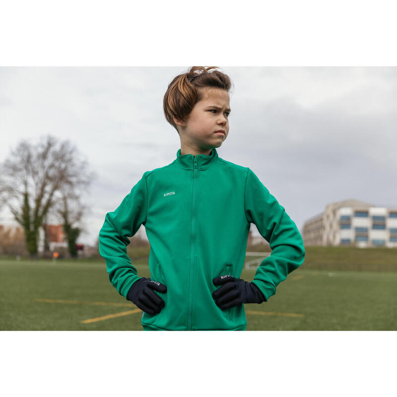 Kinder Fussball Trainingsjacke Essential grün