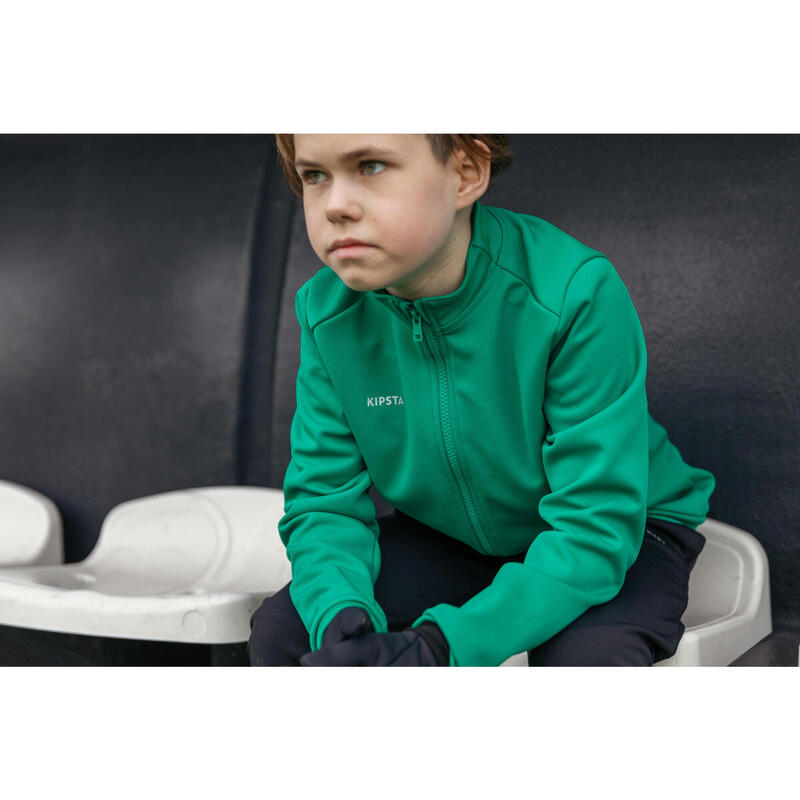 Jachetă Fotbal CLUB Essential Verde Copii 