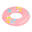 Kids’ Inflatable Pool Ring 51 cm - Pink with Blue MERMAID print Kids 3-6 years