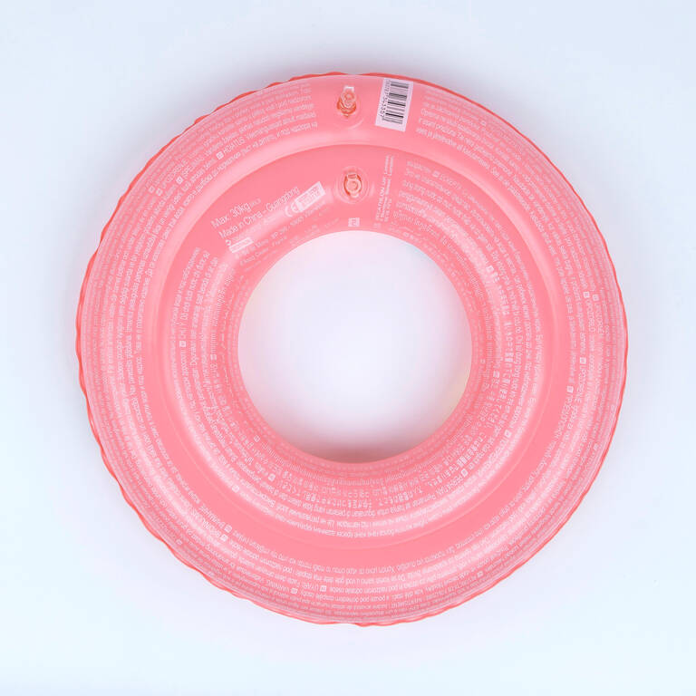 Kids’ Inflatable Pool Ring 51 cm - Pink with Blue MERMAID print Kids 3-6 years