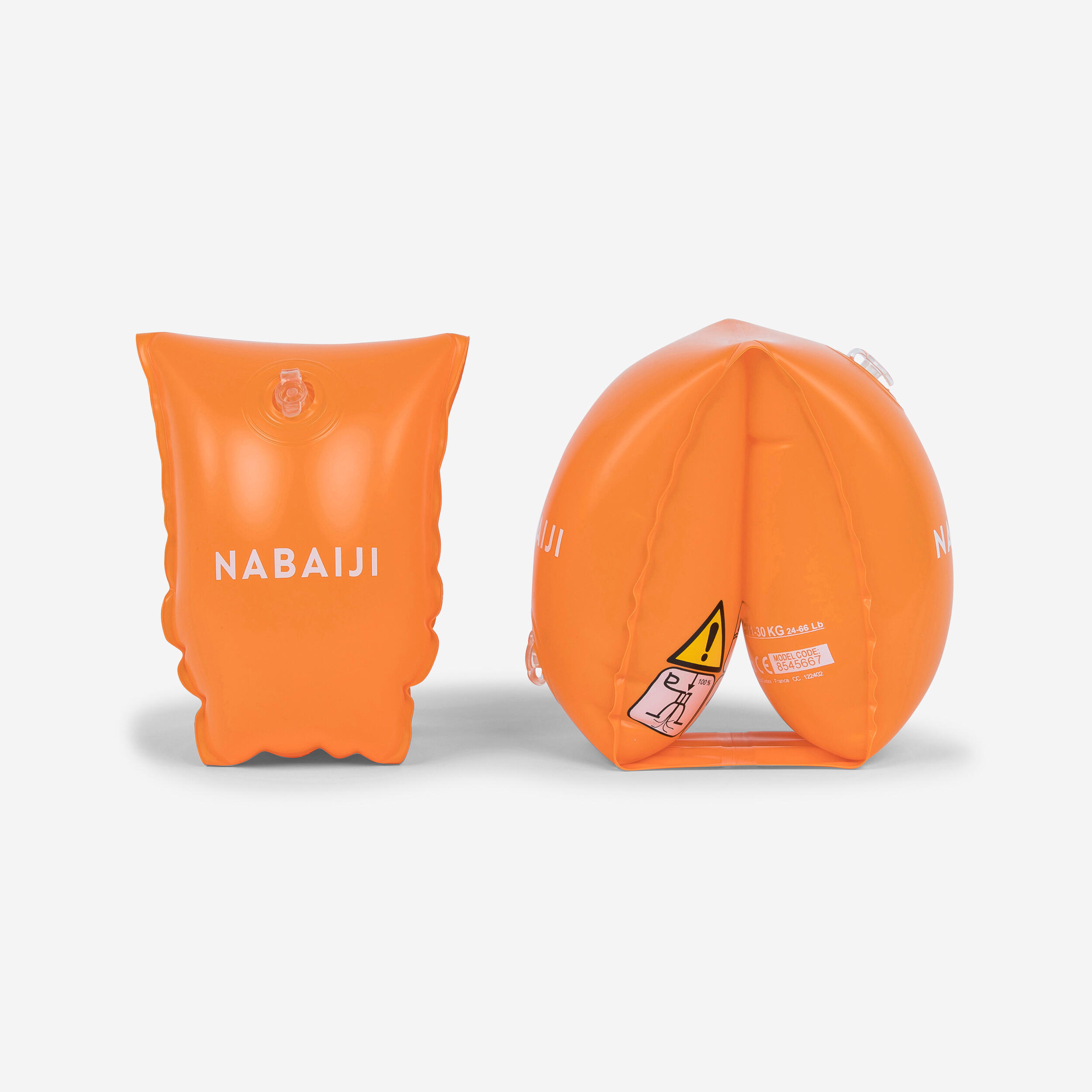 Children's Swimming Armbands orange 11-30 kg - NABAIJI