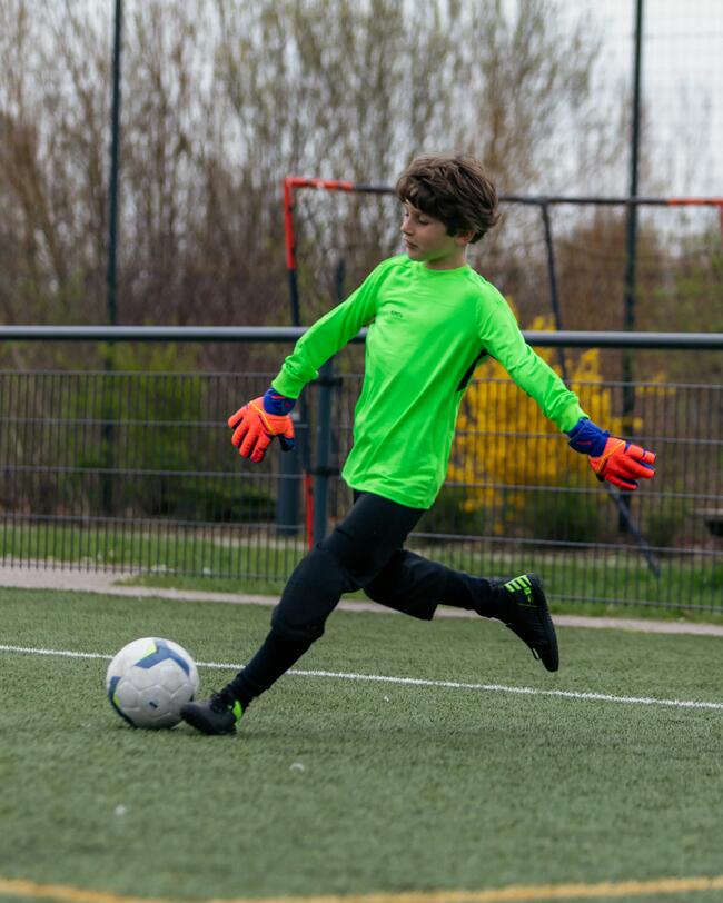 Voetbalschoenen met veters voor kinderen 100 FG