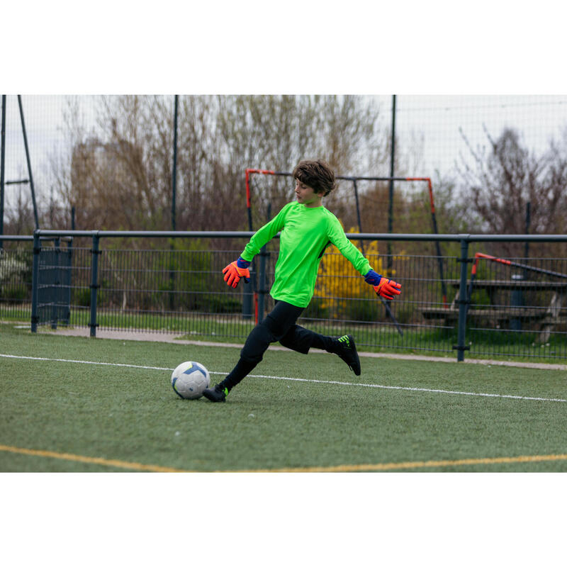 Çocuk Krampon/Futbol Ayakkabısı - Siyah/Sarı - 100 FG