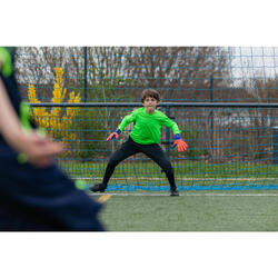 Guantes de portero de fútbol niños F500 azul rojo - Decathlon