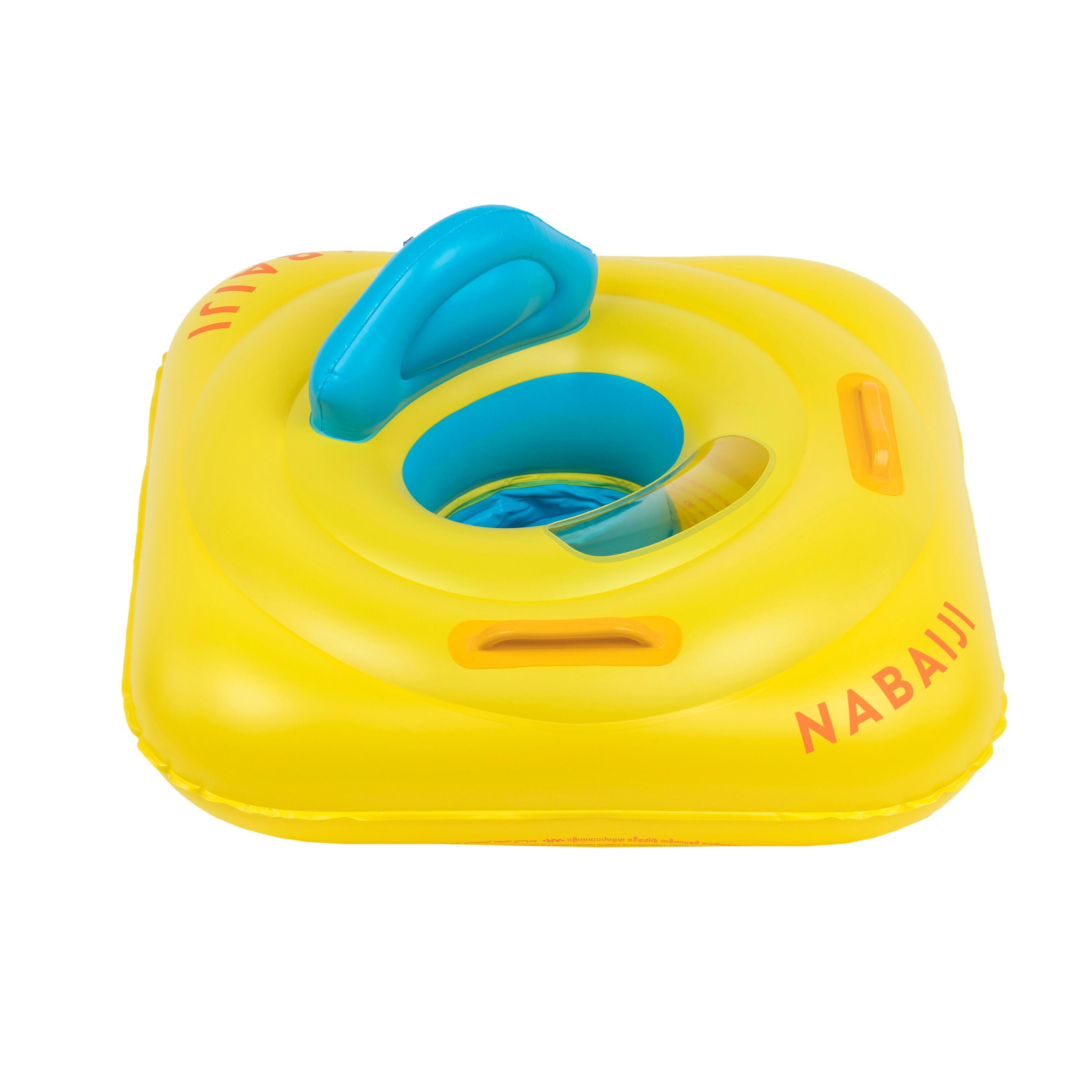 Bouée siège de piscine avec poignées bébé 7-11kg - jaune - NABAIJI