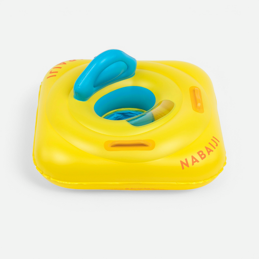 Bouée siège de piscine avec poignées Bébé 7-11kg - jaune