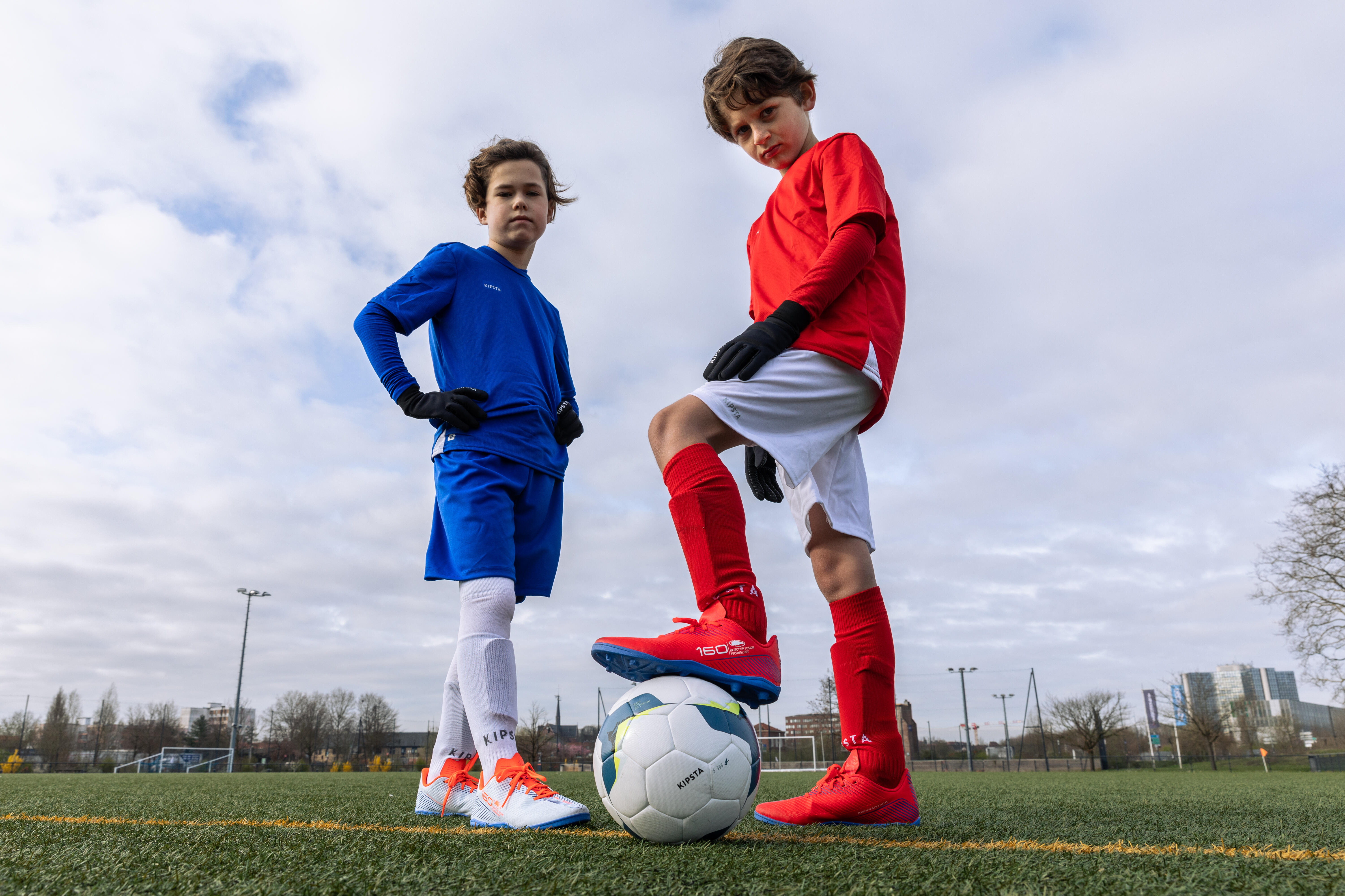 Toptie Big Boys Youth Soccer Short, 8 Inches Running Shorts with  Pockets-Blue/White-XS/ 6