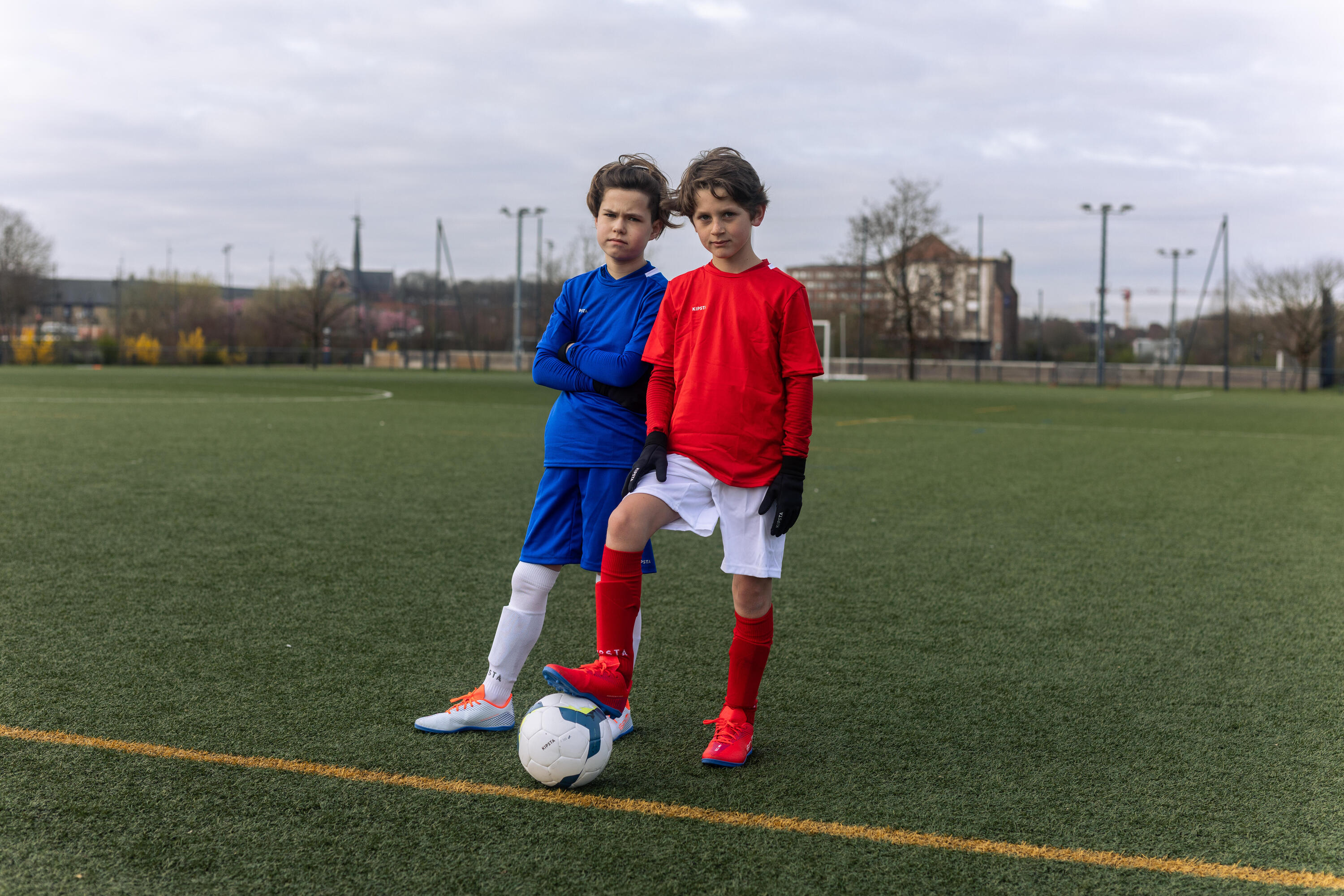 Kids' Soccer Gloves, Keepdry 500 Jr 6/8