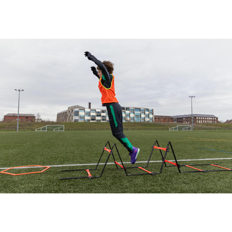 Pantalon de trening Fotbal VIRALTO CLUB Gri-Verde Copii 