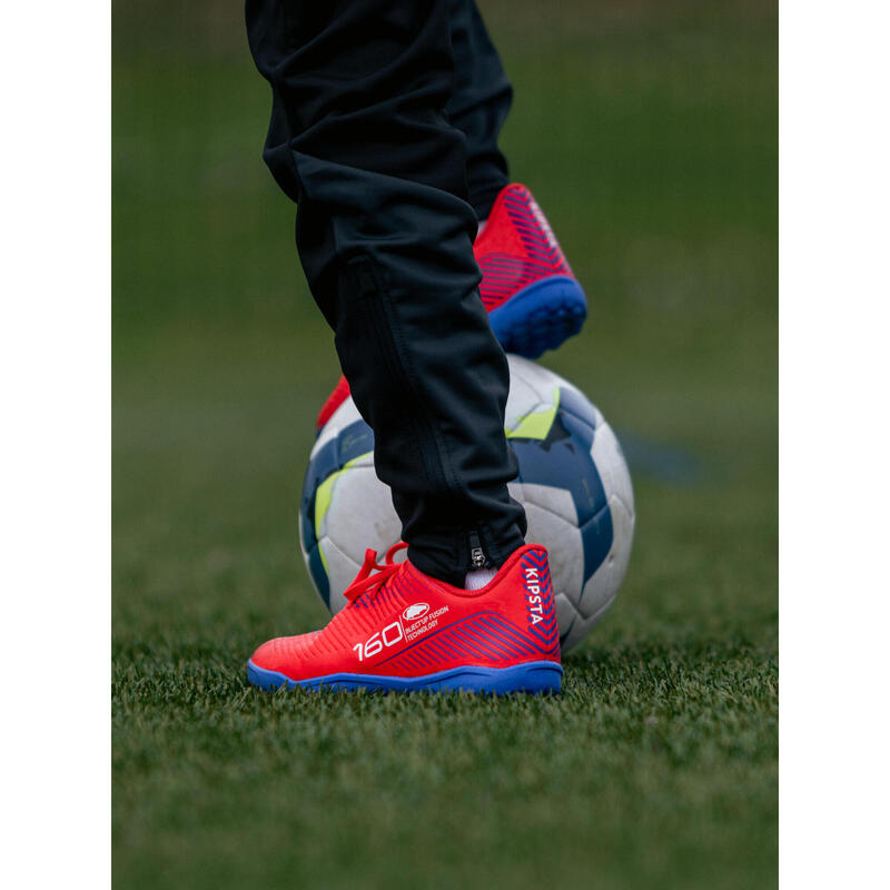 CHAUSSURES DE FOOTBALL ENFANT A LACETS 160 JR TURF .TF ROUGE