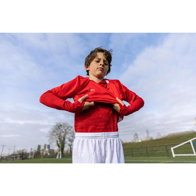 Çocuk Futbol Termal İçlik - Kırmızı - Uzun Kollu - Keepdry 500