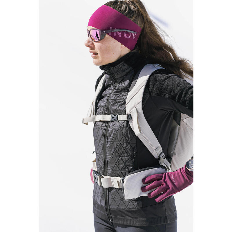 Veste polaire chaude hybride de randonnée - SH900 MOUNTAIN - femme