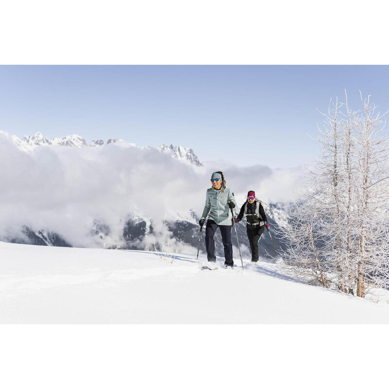 Fleecejacke Damen warm Winterwandern - SH500 Mountain 