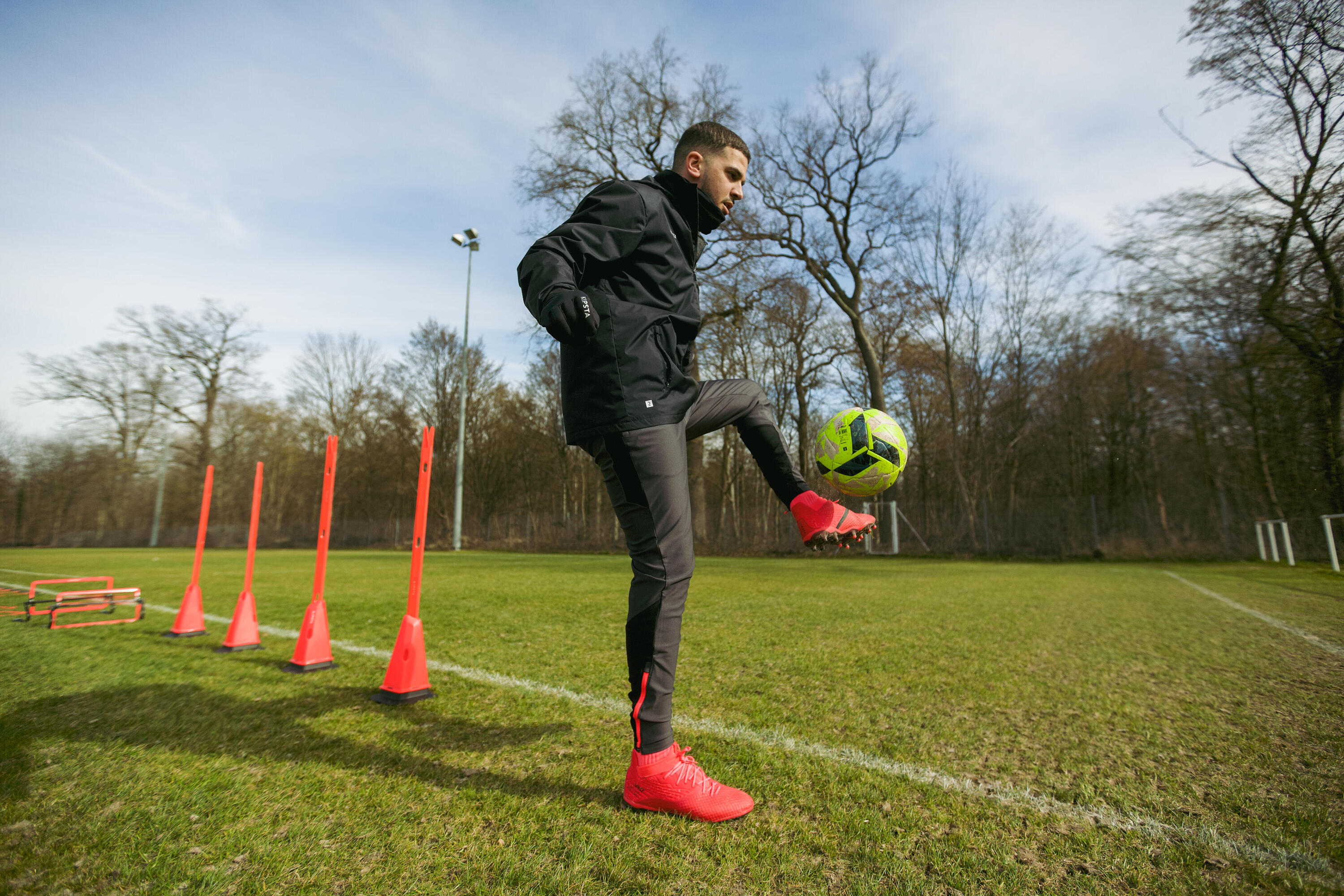 Coupe-pluie de football adulte, Viralto Club noir 16/16