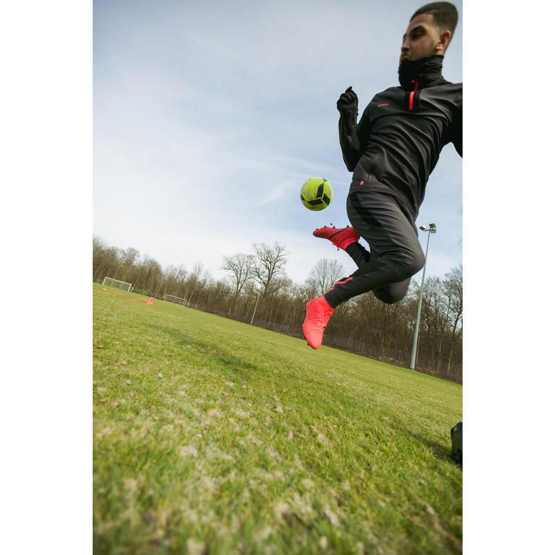 Pantalon de trening Fotbal VIRALTO SOLO Negru-Roz Bărbați 