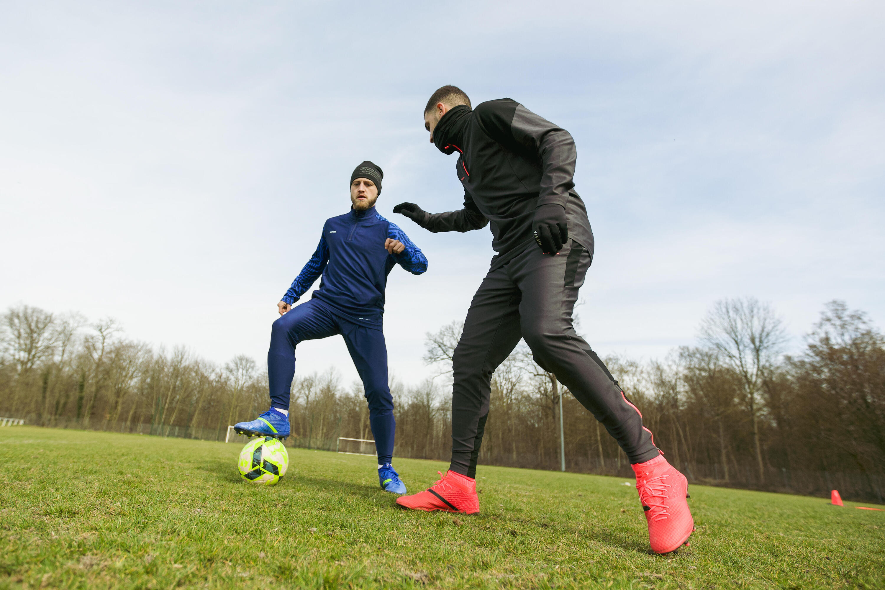 Voetbalbroek VIRALTO SOLO zwart roze 11/14