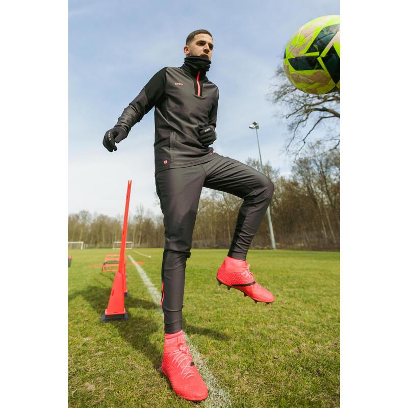 Damen/Herren Fußball Trainingshose - Viralto Solo schwarz/rosa