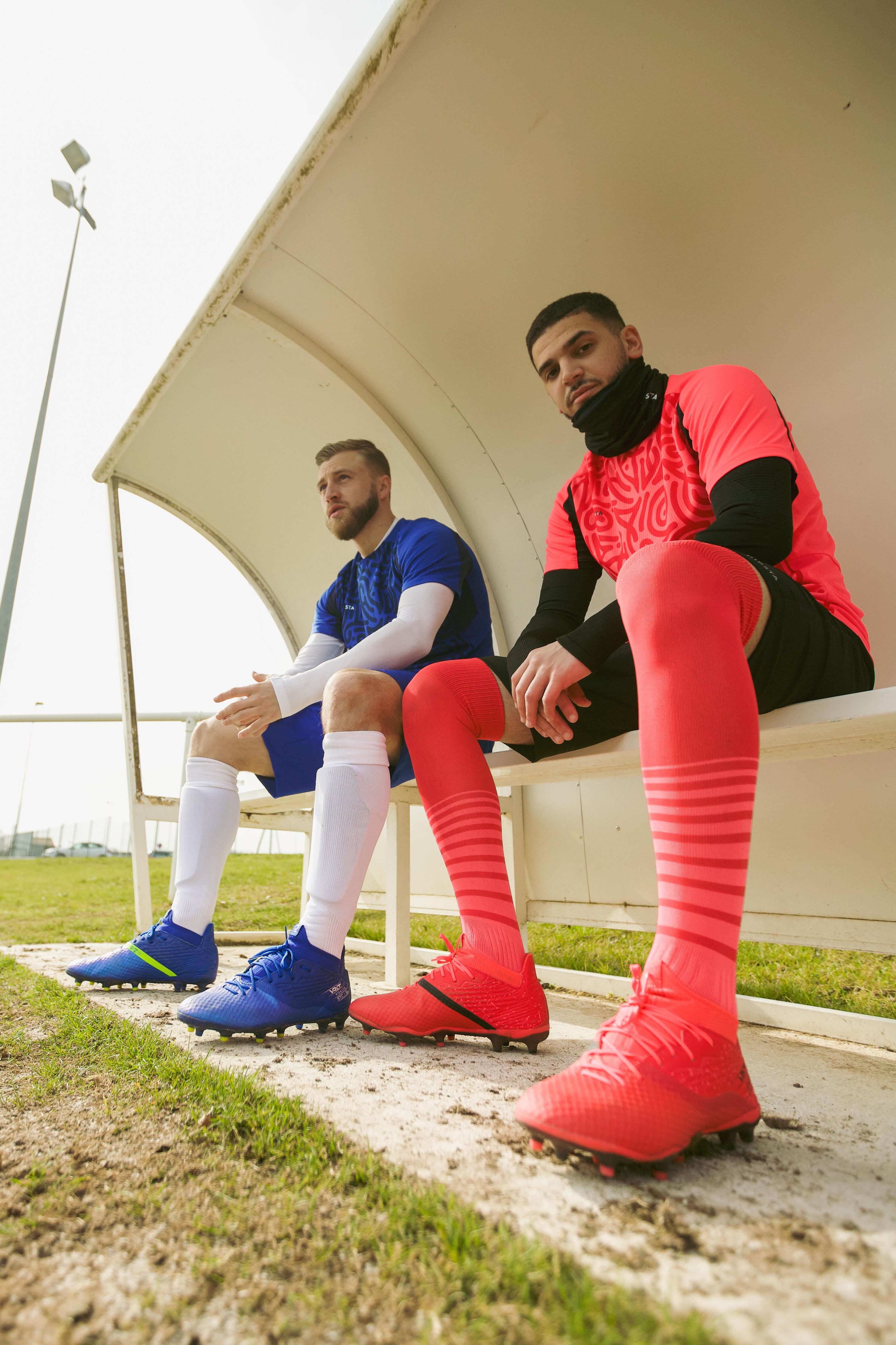 Voetbalbroek VIRALTO SOLO zwart roze 8/14