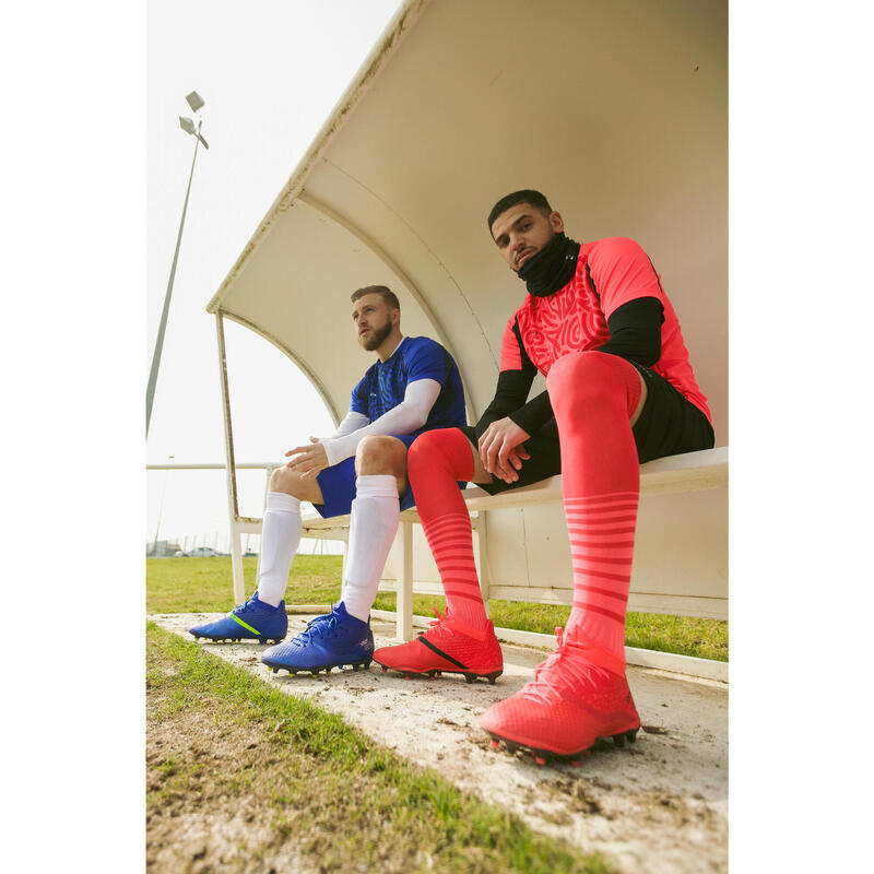 Pantalon de trening Fotbal VIRALTO SOLO Negru-Roz Bărbați 