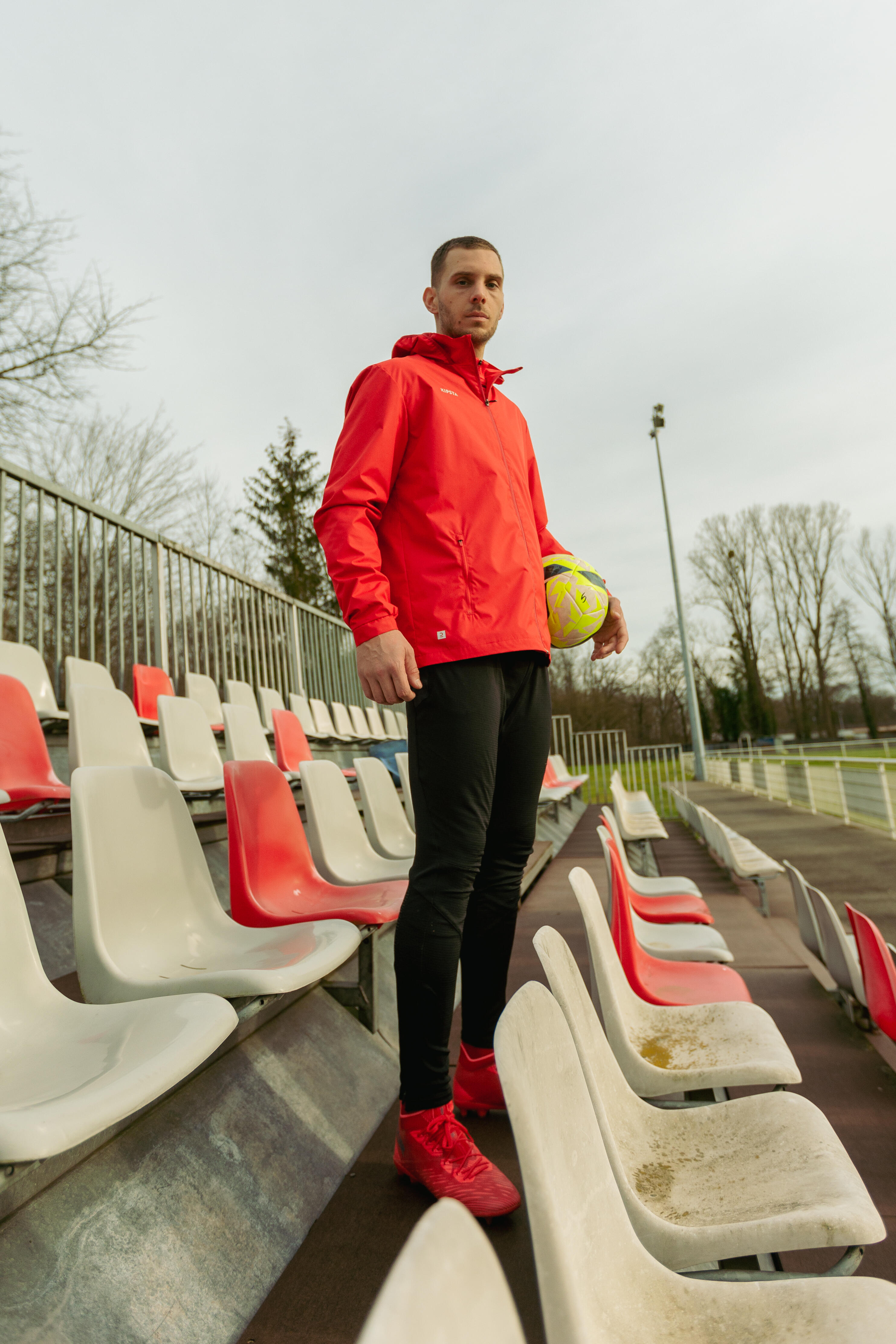 Coupe-pluie de football adulte, Viralto Club rouge 6/8