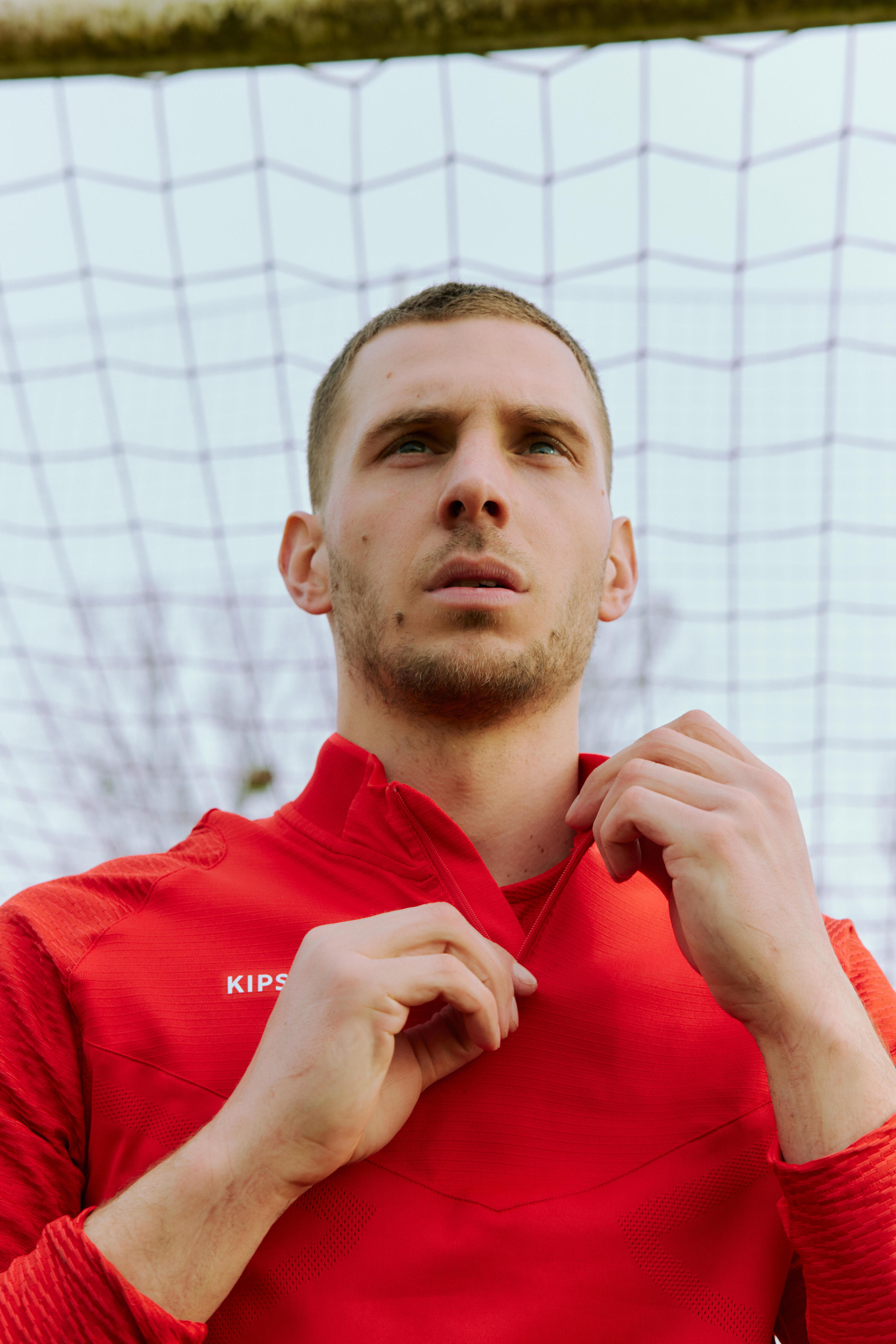 Damen/Herren Fußball Sweatshirt - CLR rot 7/11