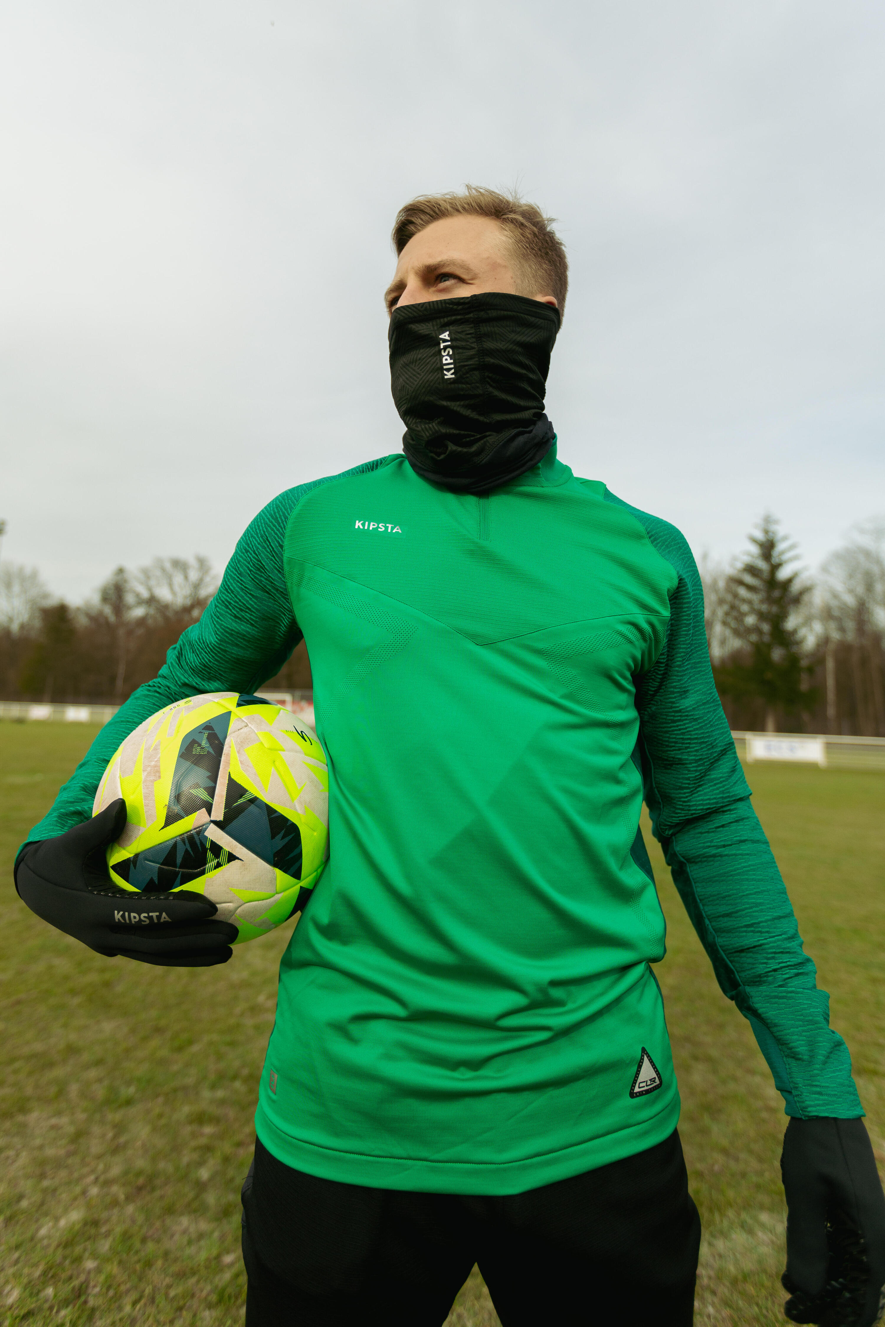 Sudadera de fútbol adulto CLR club verde 7/8