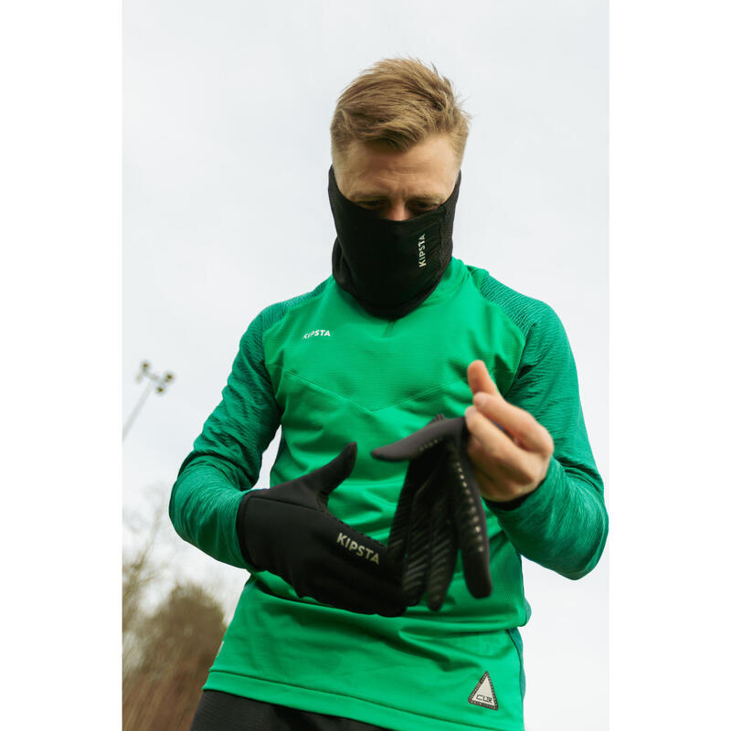 Yetişkin Futbol Eldiveni - Siyah - Keepdry Warm
