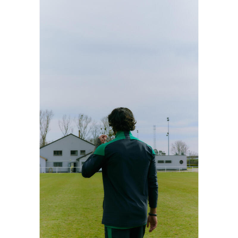 Pantalon de trening Fotbal VIRALTO CLUB Gri-Verde Bărbați 