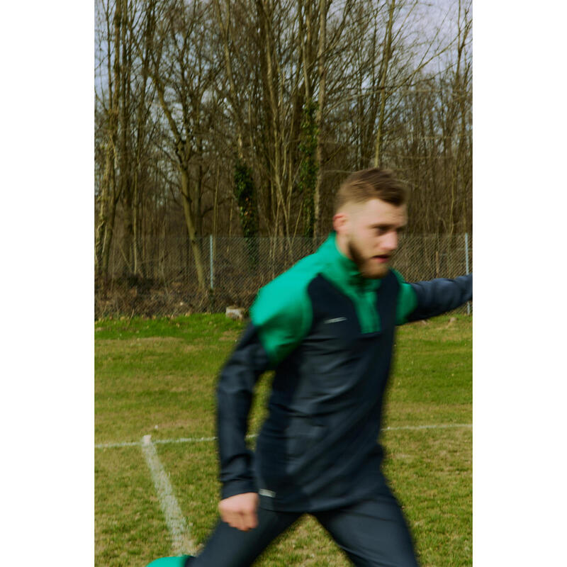 Pantalon de trening Fotbal VIRALTO CLUB Gri-Verde Bărbați 