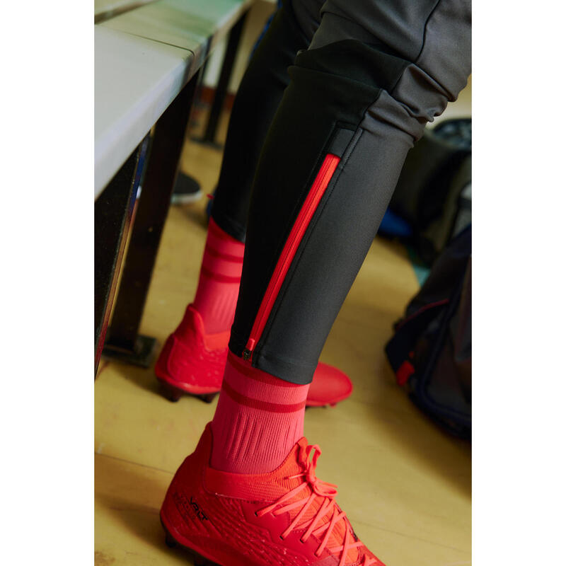 Pantalon de trening Fotbal VIRALTO SOLO Negru-Roz Bărbați 