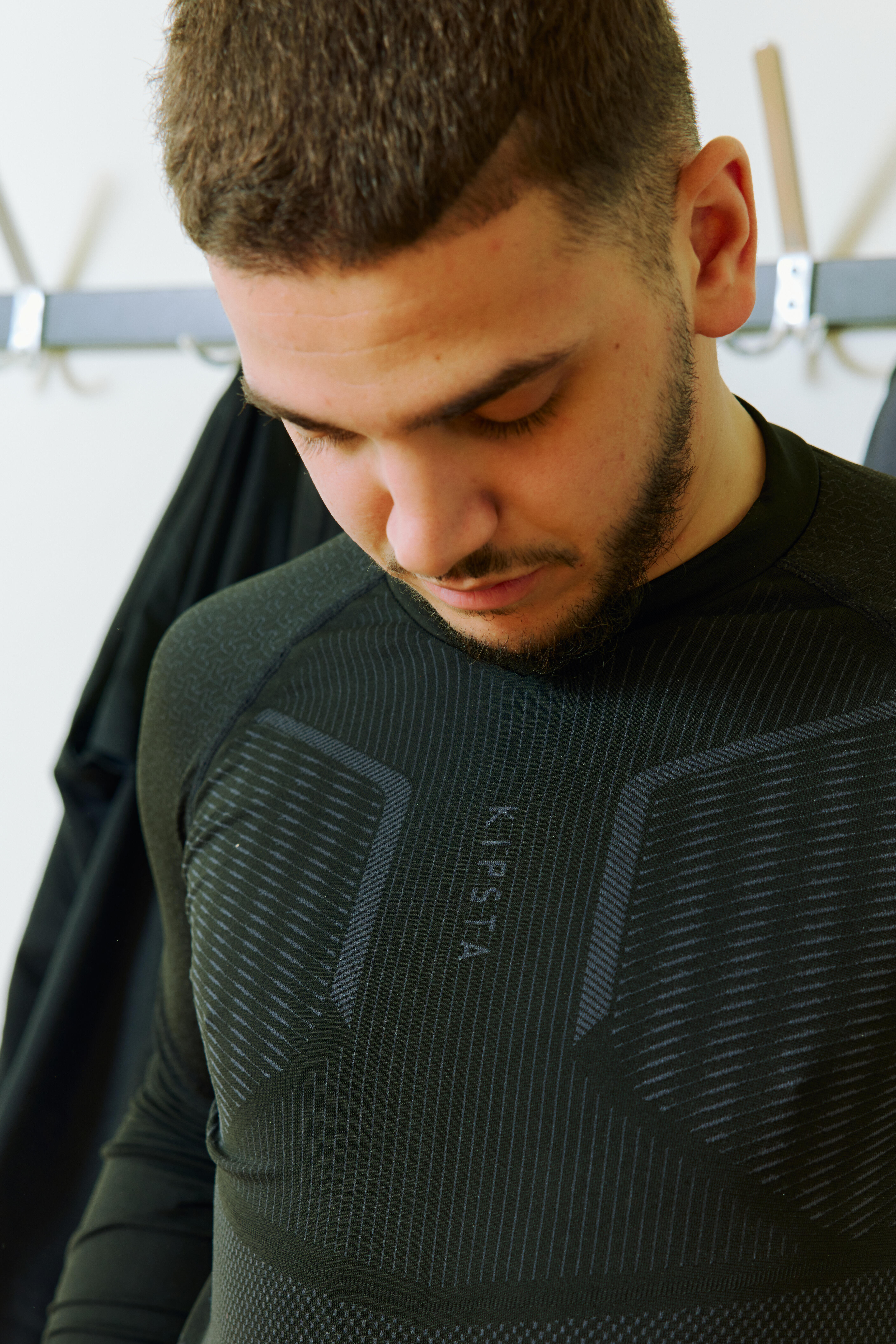 Sous-maillot thermique à manches longues adulte - Keepdry 500 noir - KIPSTA