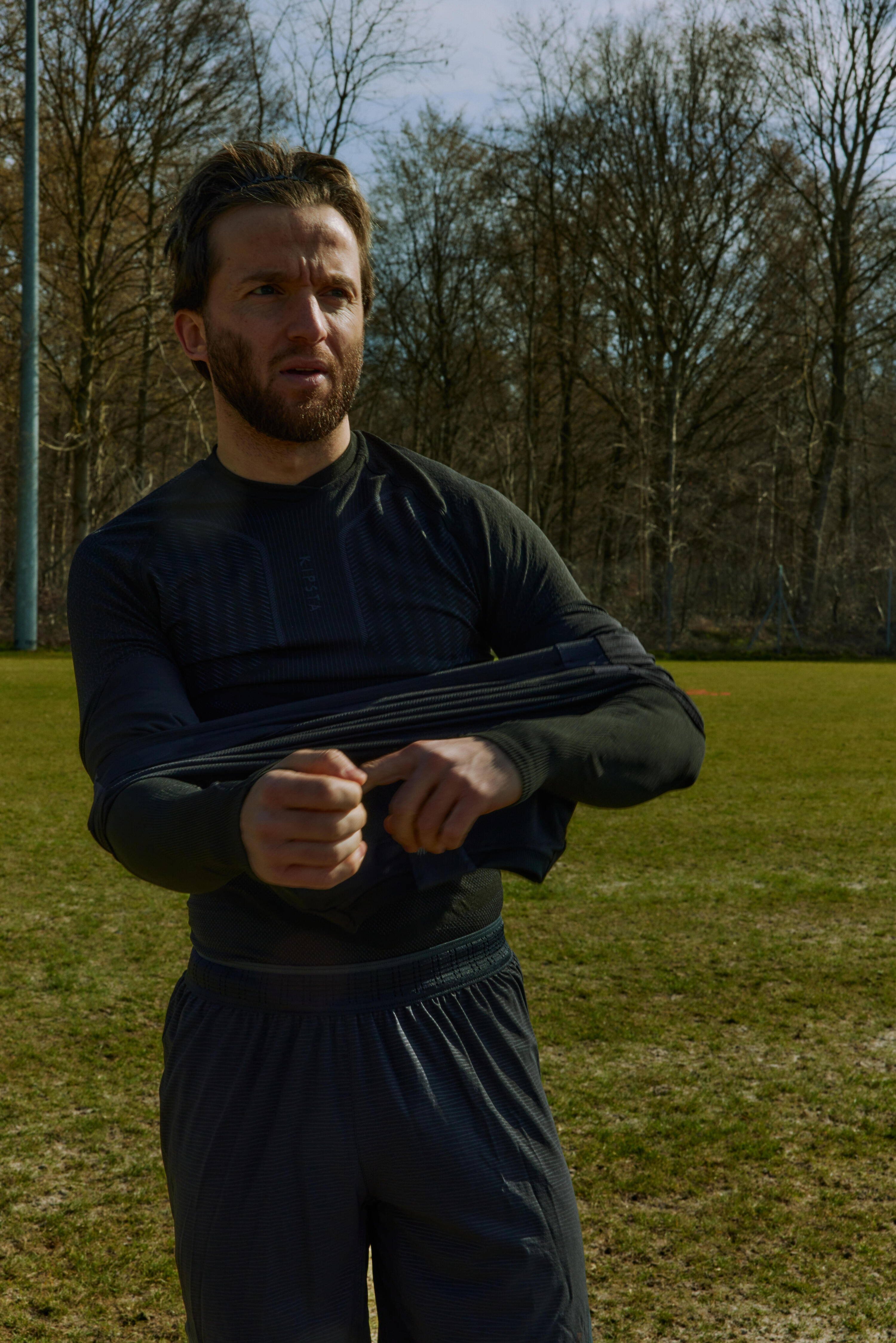 Sous-maillot thermique à manches longues adulte - Keepdry 500 noir 8/11