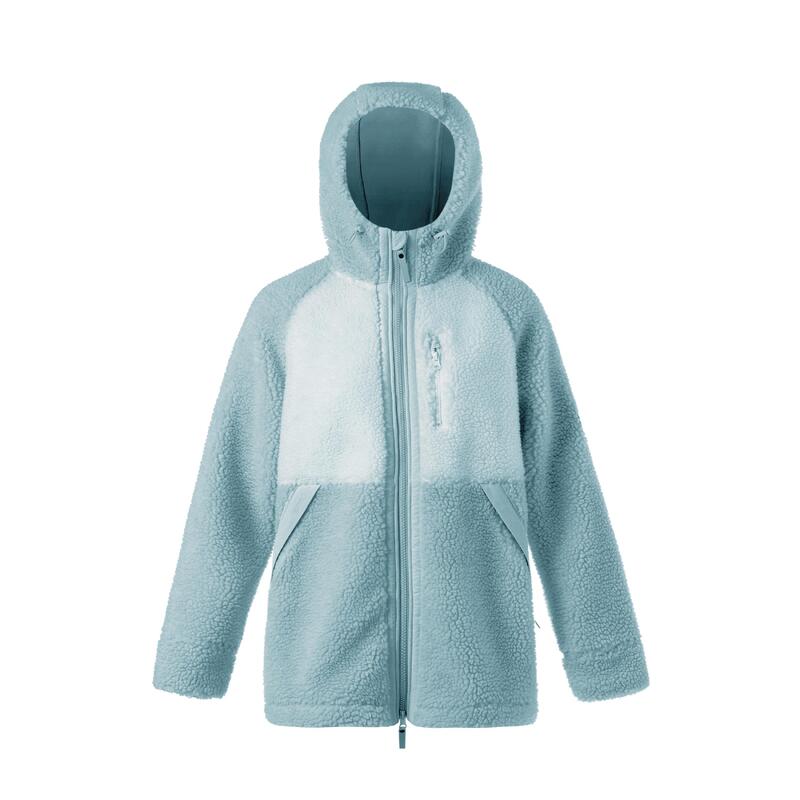 女款刷毛外套 SH500 UWARM 藍綠色