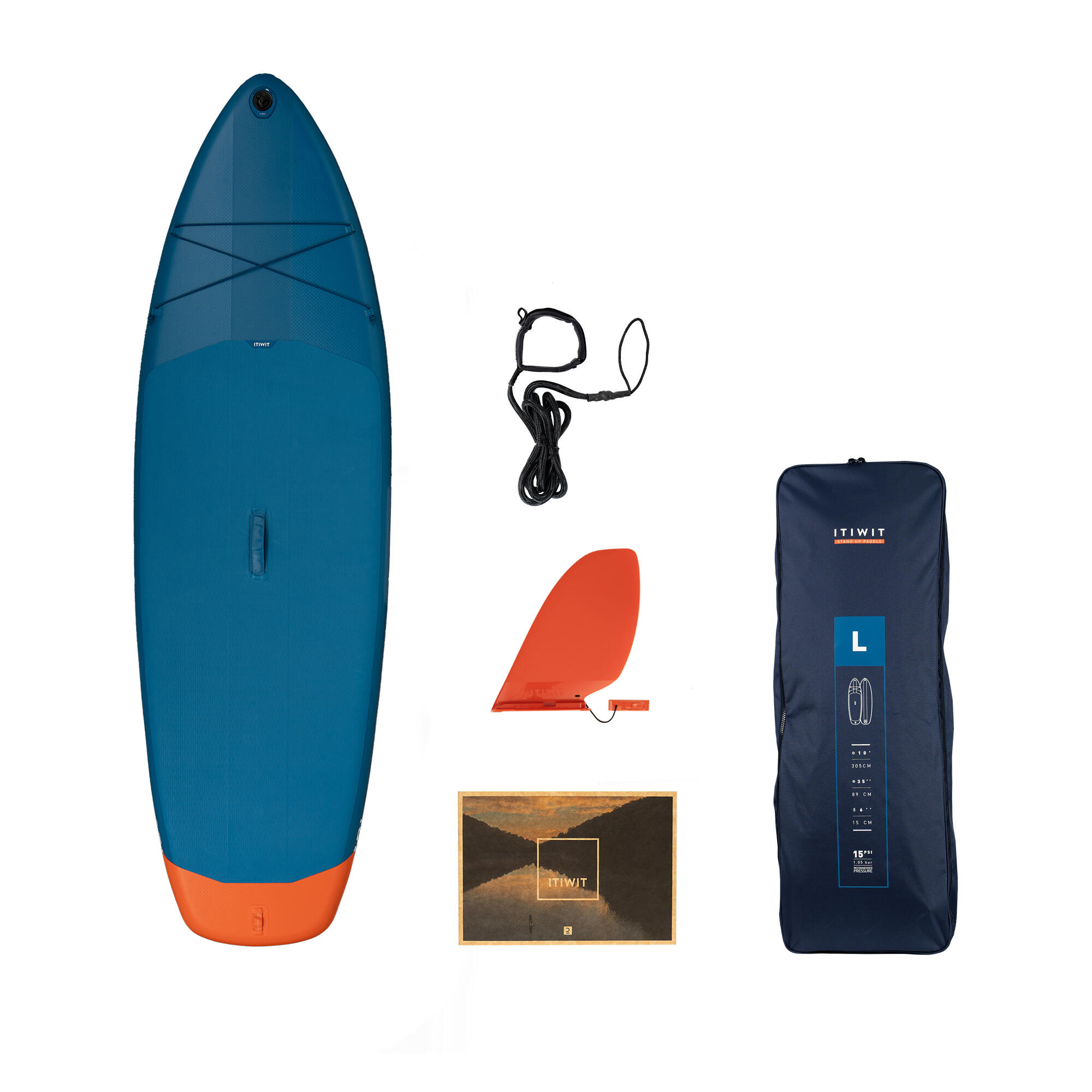 Size L Inflatable Sup Board (10’/35_QUOTE_/6_QUOTE_) 1 Or 2 Persons Up To 130 Kg