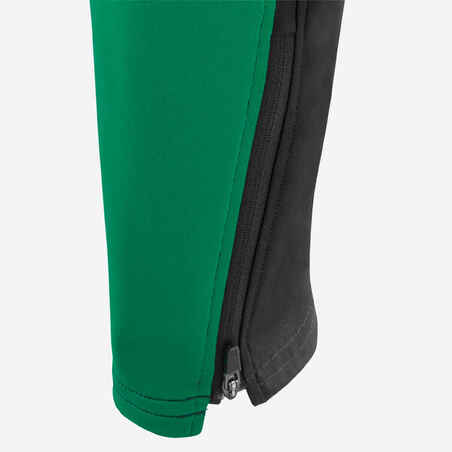 Kids' Football Bottoms Viralto Club - Carbon Grey/Green