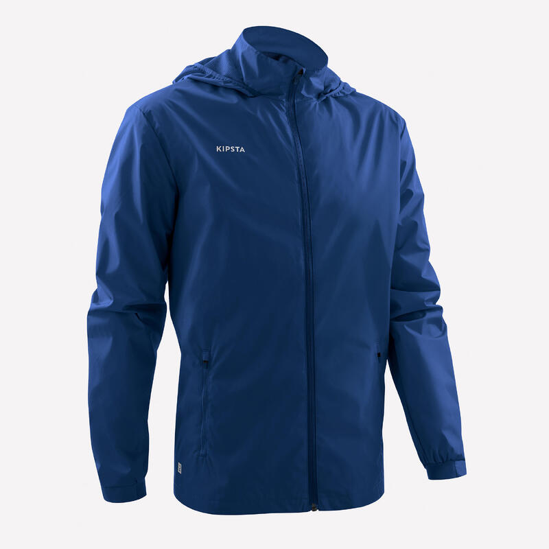 CHAQUETA IMPERMEABLE DE FÚTBOL VIRALTO CLUB AZUL